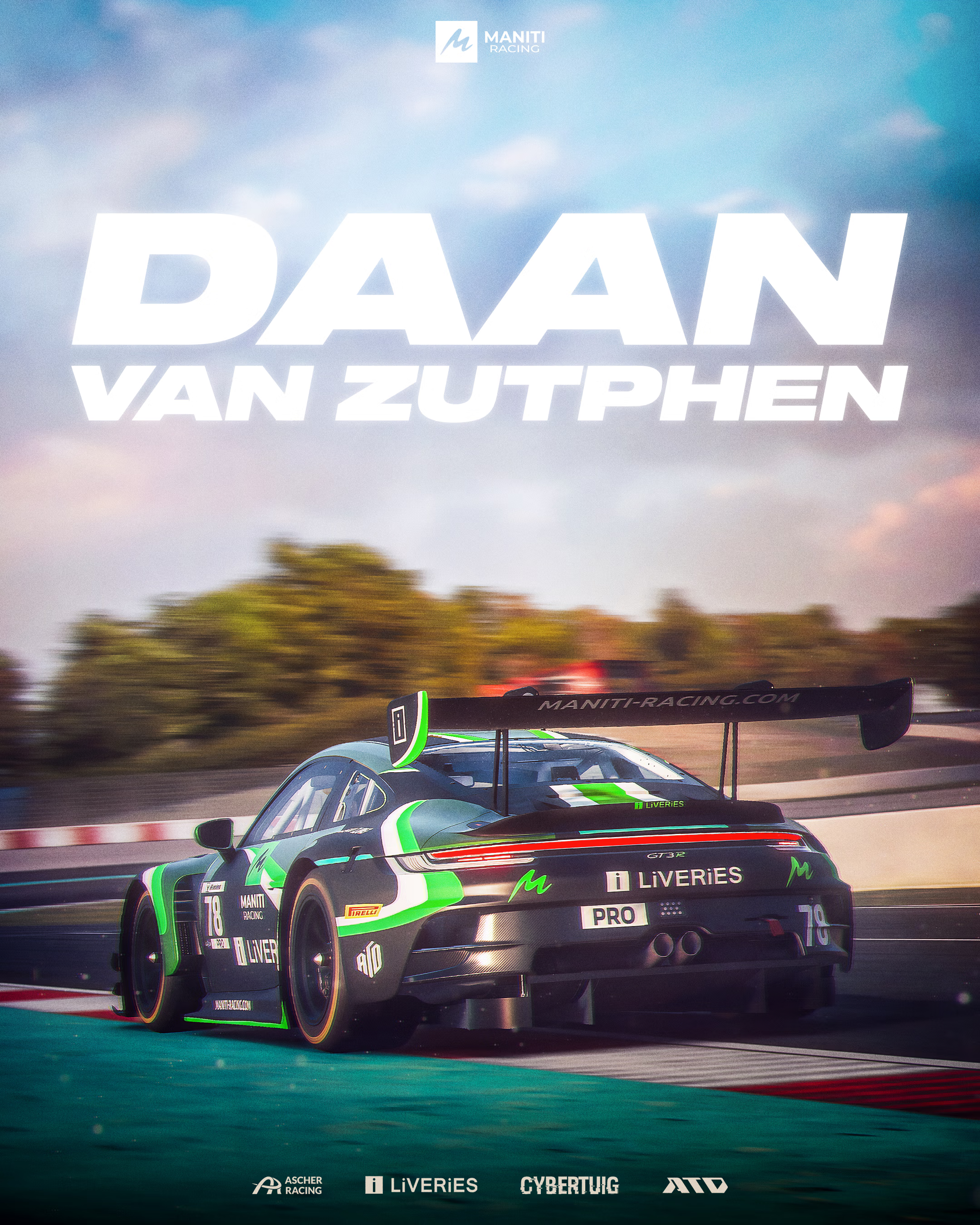 Van Zutphen versterkt zich bij Maniti Racing